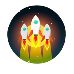 Rocket Take Off Missiles Cosmos Mini Round Pill Box (pack Of 5) by Salman4z