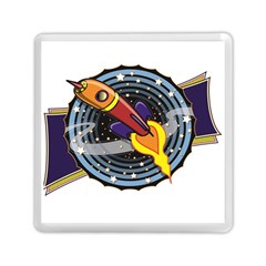 Rocket Space Clipart Illustrator Memory Card Reader (square) by Salman4z