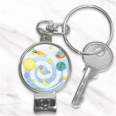 Science Fiction Outer Space Nail Clippers Key Chain by Salman4z