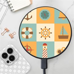Nautical Elements Collection Wireless Fast Charger(black) by Salman4z