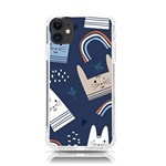 Colorful Cute Cat Seamless Pattern iPhone 11 TPU UV Print Case Front