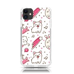 Cute Animal Seamless Pattern Kawaii Doodle Style Iphone 11 Tpu Uv Print Case by Salman4z