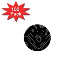 Coffee-background 1  Mini Buttons (100 pack)  Front