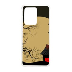 Halloween Moon Haunted House Full Moon Dead Tree Samsung Galaxy S20 Ultra 6 9 Inch Tpu Uv Case by Ravend