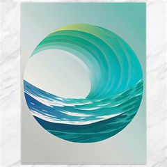 Tsunami Tidal Wave Wave Minimalist Ocean Sea Canvas 12  X 16  by Ravend