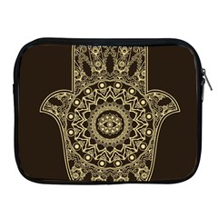 Hamsa-hand-drawn-symbol-with-flower-decorative-pattern Apple Ipad 2/3/4 Zipper Cases by Salman4z