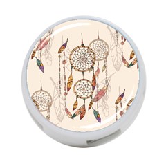 Coloured-dreamcatcher-background 4-port Usb Hub (two Sides) by Salman4z