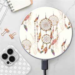 Coloured-dreamcatcher-background Wireless Fast Charger(white) by Salman4z
