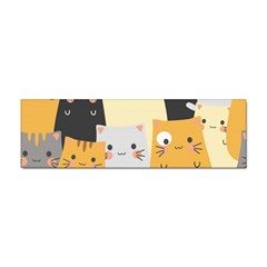 Seamless-pattern-cute-cat-cartoons Sticker Bumper (10 Pack) by Salman4z
