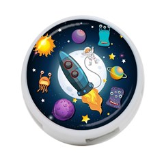 Spaceship-astronaut-space 4-port Usb Hub (two Sides) by Salman4z