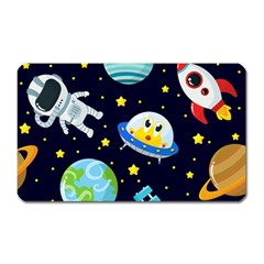 Space-seamless-pattern   - Magnet (rectangular) by Salman4z