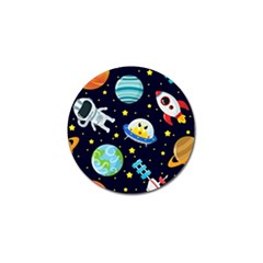 Space-seamless-pattern   - Golf Ball Marker (4 Pack) by Salman4z