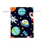 Space-seamless-pattern   - Lightweight Drawstring Pouch (M) Front