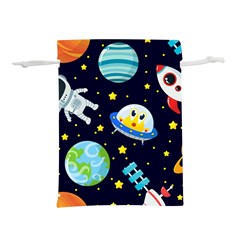 Space-seamless-pattern   - Lightweight Drawstring Pouch (l) by Salman4z