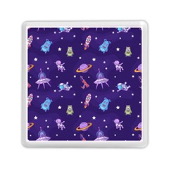Space-seamless-pattern Memory Card Reader (square) by Salman4z