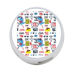 Monster-cool-seamless-pattern 4-port Usb Hub (two Sides) by Salman4z