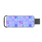 Seamless-pattern-pastel-galaxy-future Portable USB Flash (Two Sides) Front