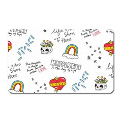 Abstract-fashion-background-suitable-fabric-printing Magnet (rectangular) by Salman4z