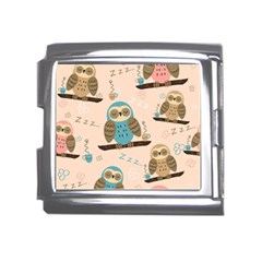 Seamless-pattern-owls-dream-cute-style-pajama-fabric Mega Link Italian Charm (18mm) by Salman4z