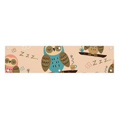 Seamless-pattern-owls-dream-cute-style-pajama-fabric Banner And Sign 4  X 1  by Salman4z