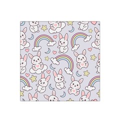 Seamless-pattern-with-cute-rabbit-character Satin Bandana Scarf 22  X 22  by Salman4z