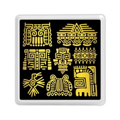 American-golden-ancient-totems Memory Card Reader (square) by Salman4z