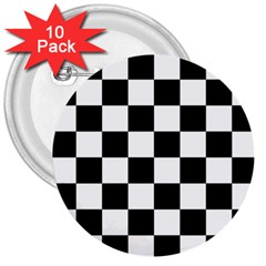 Chess-board-background-design 3  Buttons (10 Pack)  by Salman4z