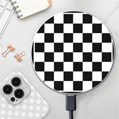 Chess-board-background-design Wireless Fast Charger(white) by Salman4z