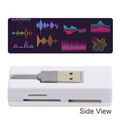 Colorful-sound-wave-set Memory Card Reader (stick) by Salman4z