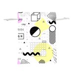 Graphic-design-geometric-background Lightweight Drawstring Pouch (M) Back
