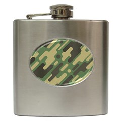 Camouflage-pattern-background Hip Flask (6 Oz) by Salman4z