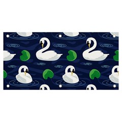 Swan Pattern Elegant Design Banner And Sign 6  X 3  by pakminggu