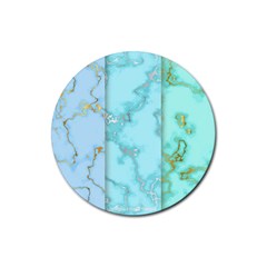 Background Marble Set Rubber Coaster (round) by pakminggu