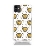 Lion Heads Pattern Design Doodle iPhone 11 TPU UV Print Case Front