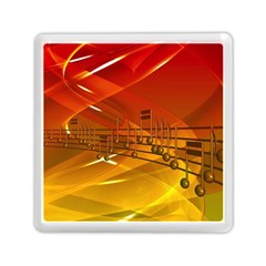 Music Notes Melody Note Sound Memory Card Reader (square) by pakminggu