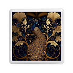 Peacock Plumage Bird  Pattern Graceful Memory Card Reader (square) by pakminggu