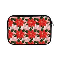 Poinsettia Pattern Seamless Pattern Christmas Xmas Apple Ipad Mini Zipper Cases by pakminggu