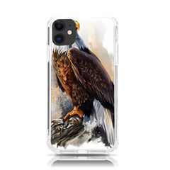 Eagle Art Eagle Watercolor Painting Bird Animal Iphone 11 Tpu Uv Print Case by pakminggu