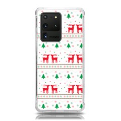 Red Green And Blue Christmas Themed Illustration Samsung Galaxy S20 Ultra 6 9 Inch Tpu Uv Case by pakminggu