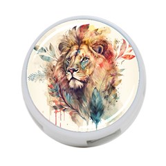 Lion Africa African Art 4-port Usb Hub (one Side) by pakminggu