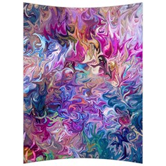 Painted Flames Back Support Cushion by kaleidomarblingart