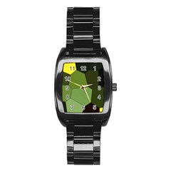 Mosaic Structure Background Tile Stainless Steel Barrel Watch by danenraven