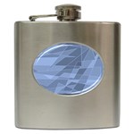 Lines Shapes Pattern Web Creative Hip Flask (6 oz) Front