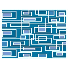 Geometric Rectangle Shape Linear Premium Plush Fleece Blanket (extra Small) by danenraven