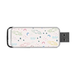Spaceship Pattern Star Portable Usb Flash (two Sides) by danenraven