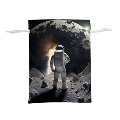 Astronaut Space Walk Lightweight Drawstring Pouch (l) by danenraven