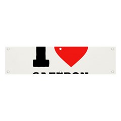 I Love Saffron Banner And Sign 4  X 1  by ilovewhateva