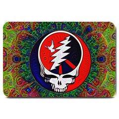 Grateful Dead Pattern Large Doormat by Mog4mog4