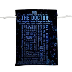 Doctor Who Tardis Lightweight Drawstring Pouch (xl) by Mog4mog4