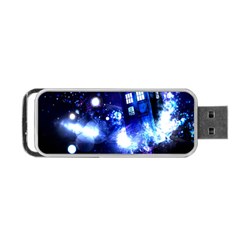 Tardis Background Space Portable Usb Flash (one Side) by Mog4mog4